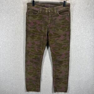 Zadig & Voltaire Pants Womens‎ FR 40 Green Purple Camo Corduroy 30x27